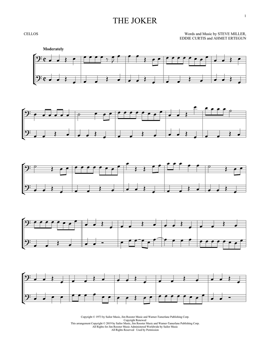 The Joker String Duet scores gallery preview page 1