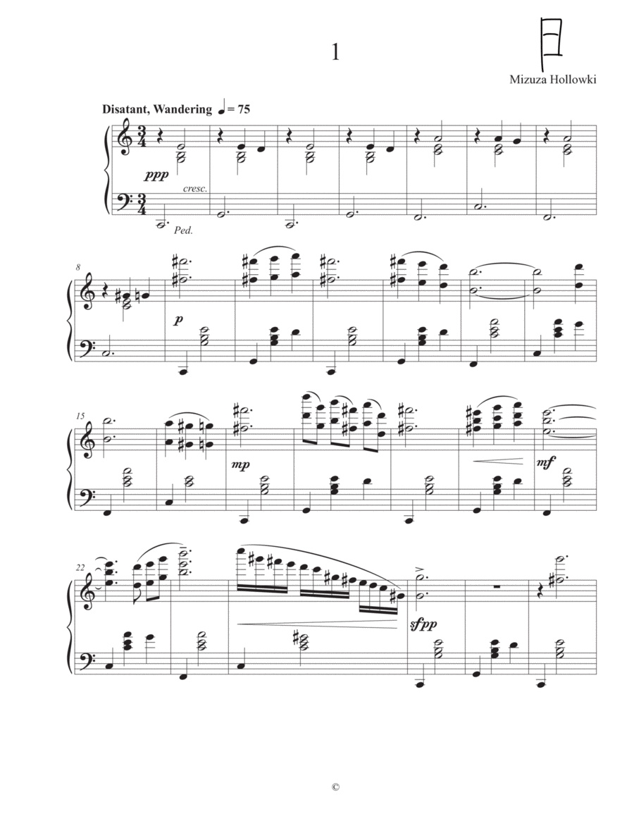 1 Piano Solo scores gallery preview page 1