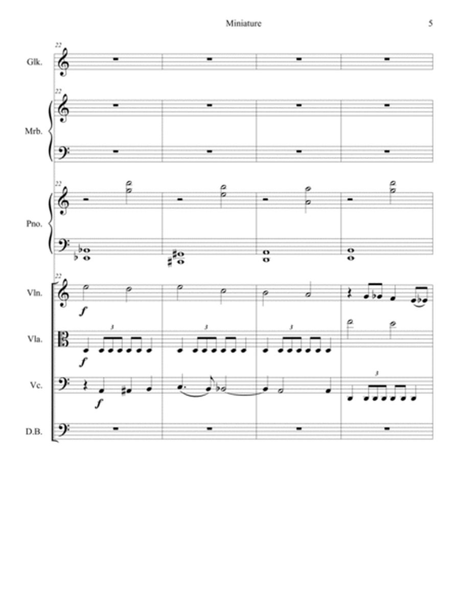 Miniature For Percussion, Piano, and Strings "A Damp Forest"