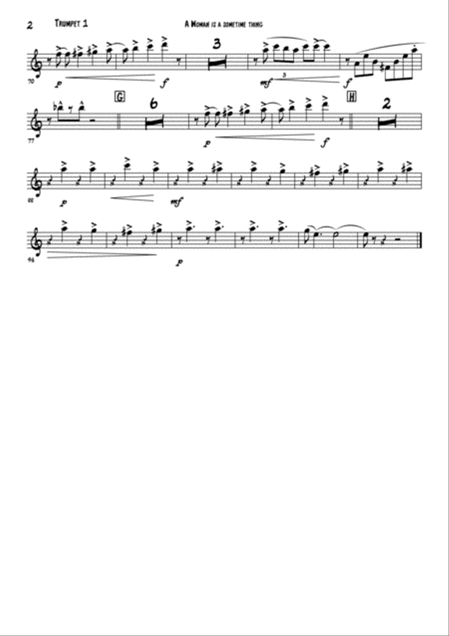 A Woman Is A Sometime Thing from PORGY AND BESS Small Ensemble scores gallery preview page 4