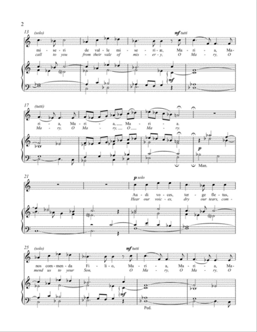 Sequentia de Virgine Maria Unison Choir scores gallery preview page 3