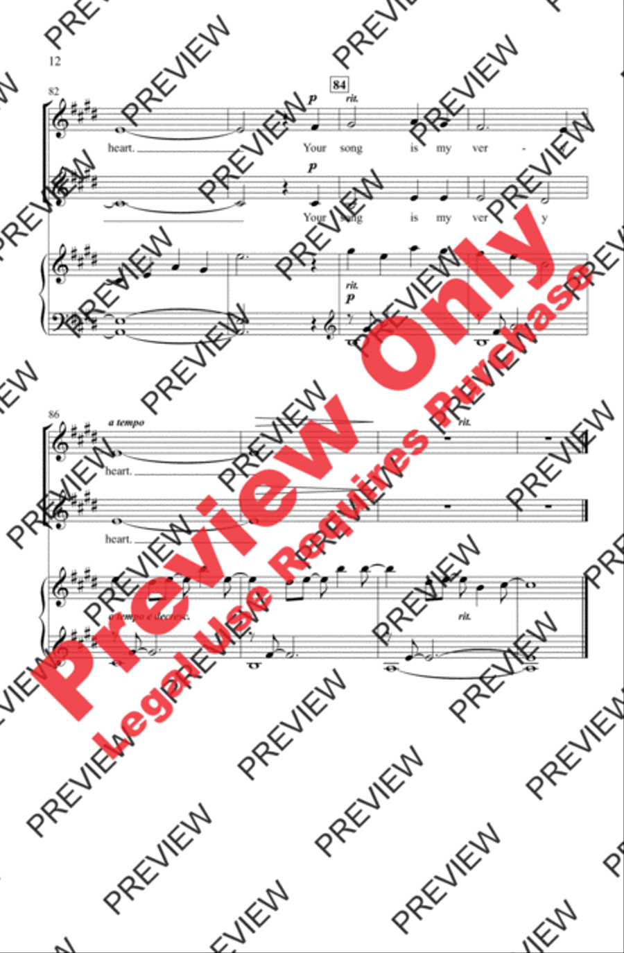 Your Song 2-Part scores gallery preview page 12