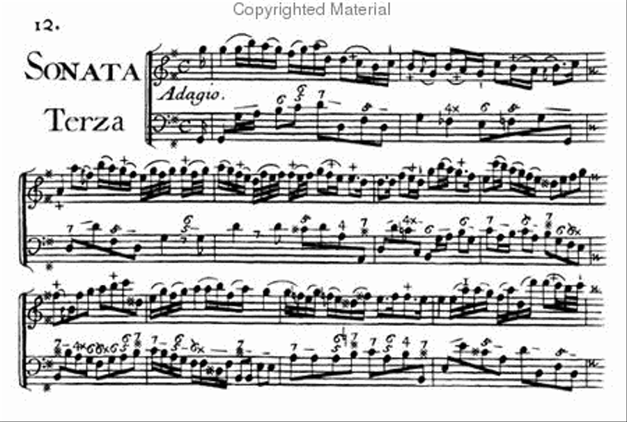Sonatas for solo violin and continuo - Book II Violin Solo scores gallery preview page 3
