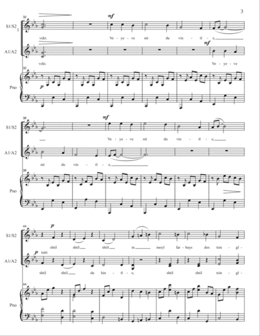 Lost Lullabies - SSAA choir with piano, Holocaust children survivors image number null
