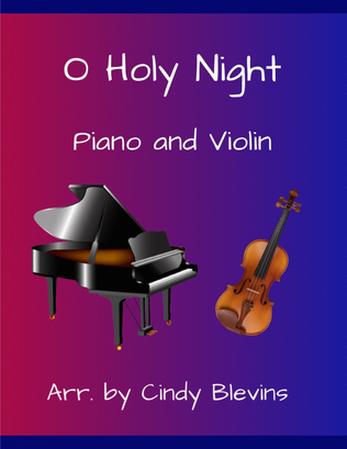 Book cover for O Holy Night, for Piano and Violin