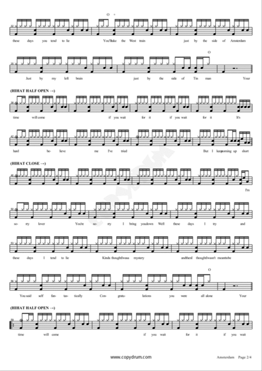Amsterdam Drum Set scores gallery preview page 2
