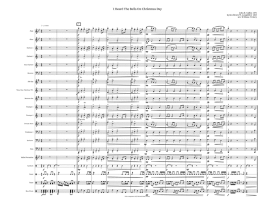 I Heard The Bells On Christmas Day Marching Band scores gallery preview page 2