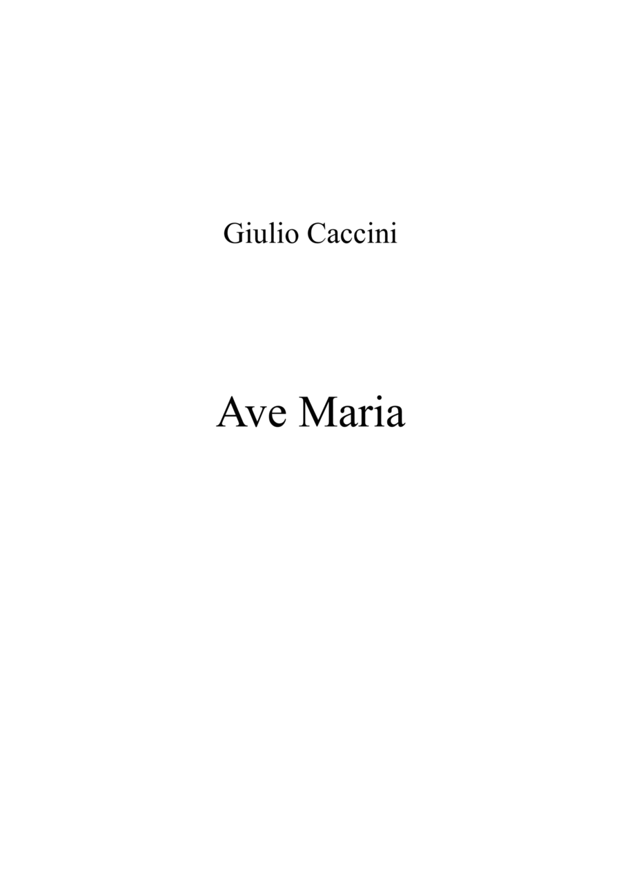 Ave Maria (Caccini) - Eb major key (or relative minor key) Piano Method scores gallery preview page 1