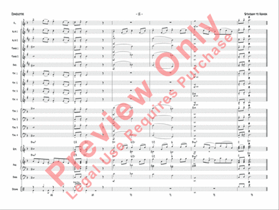 Stairway to Heaven Jazz Ensemble scores gallery preview page 15