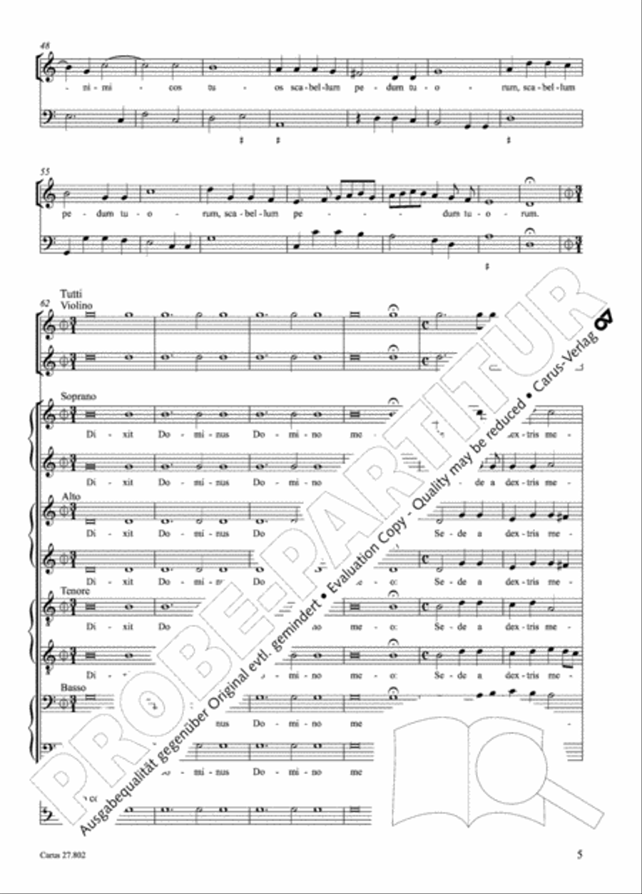Salmi I (Selva morale e spirituale) Collection / Songbook scores gallery preview page 30