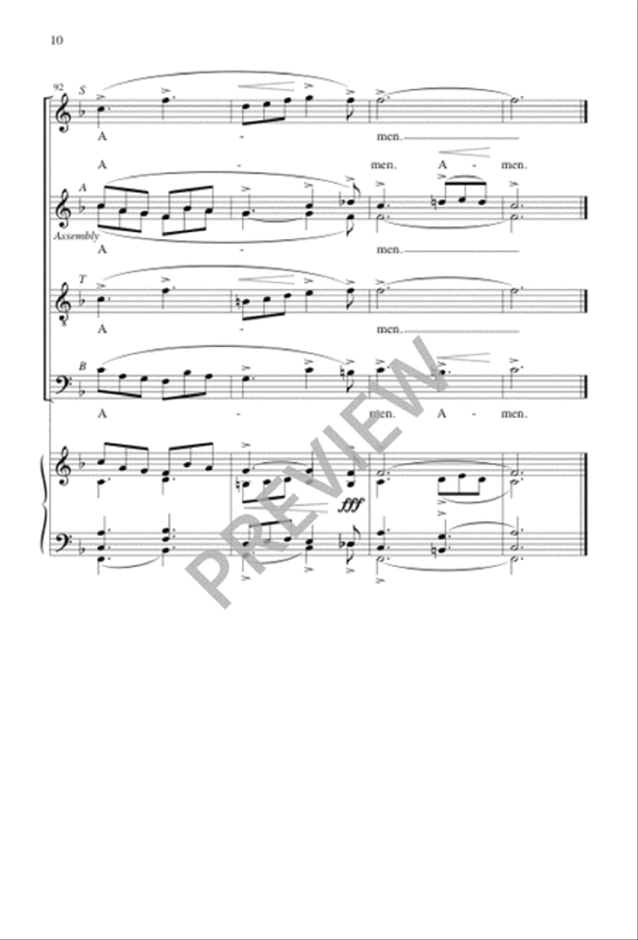 Gloria of the Bells 4-Part scores gallery preview page 9