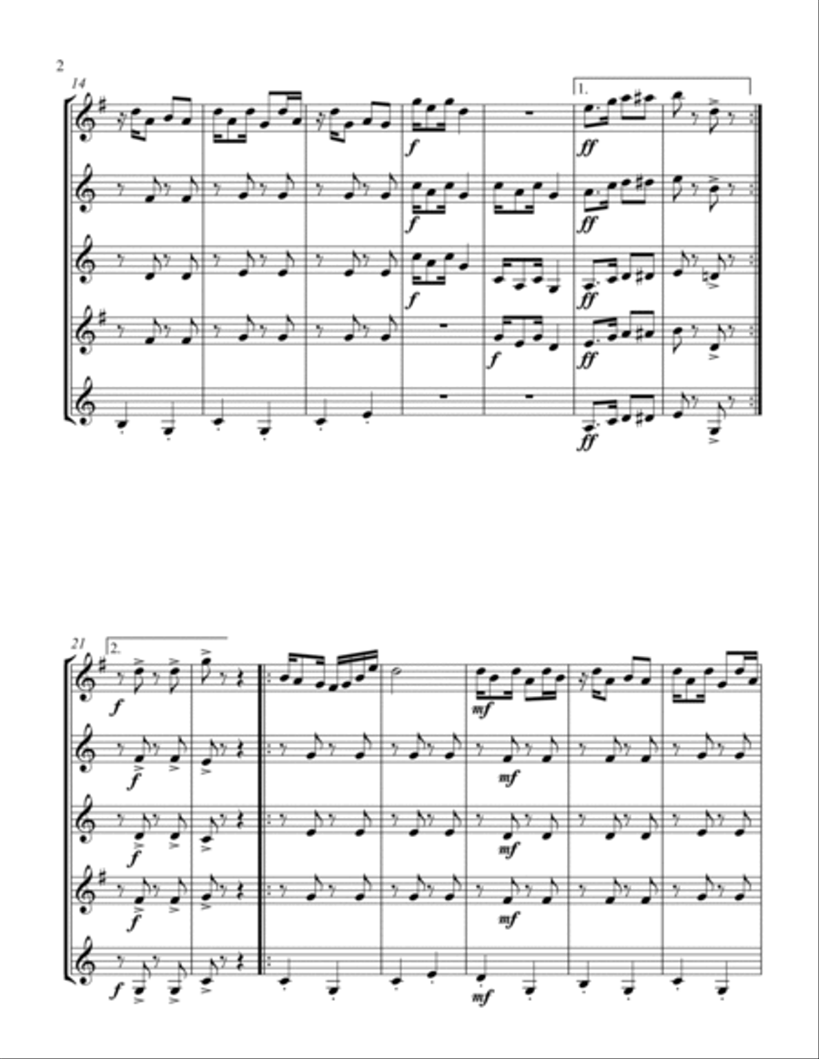 Blackville Society Woodwind Quintet scores gallery preview page 2