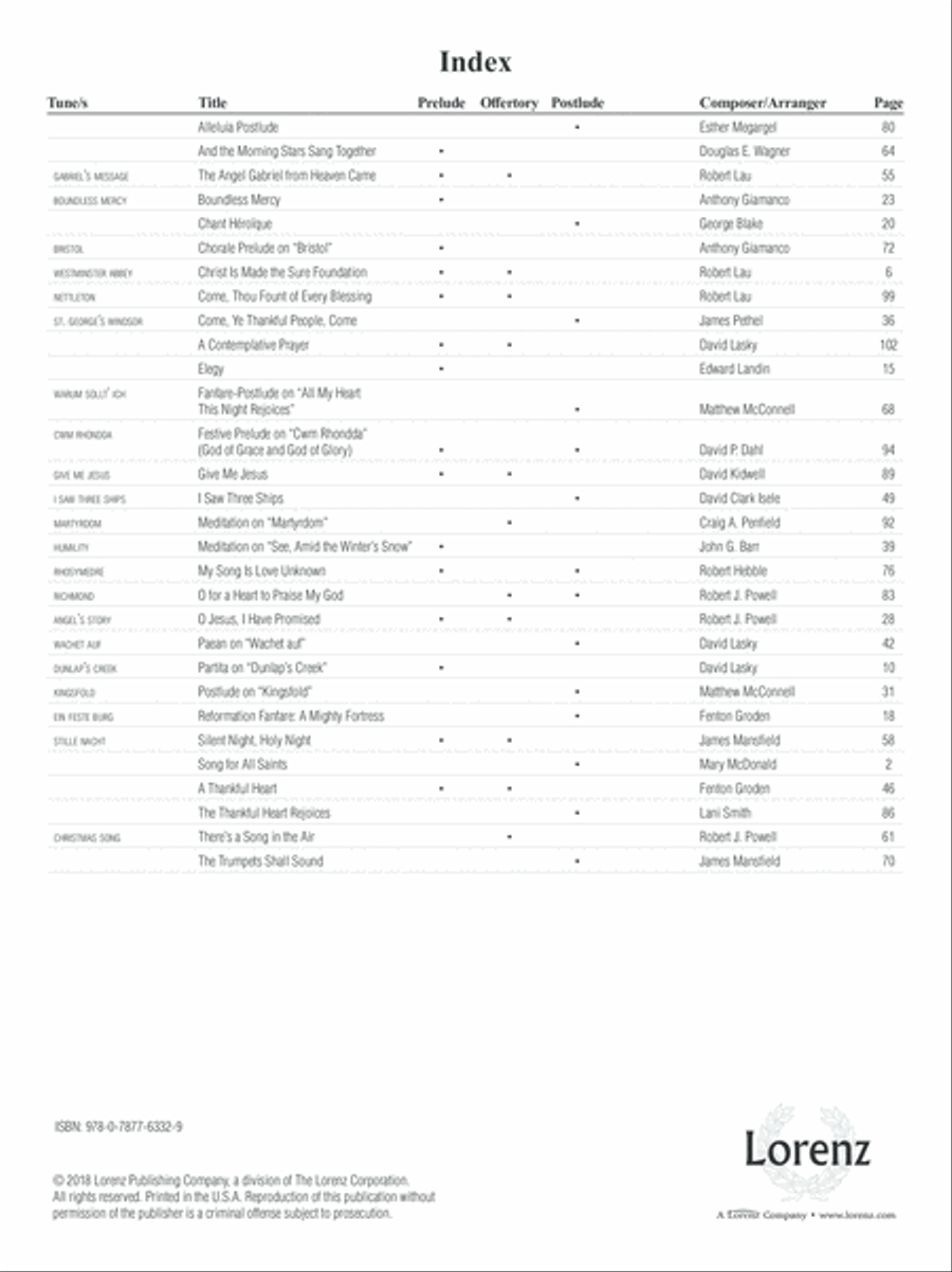 The Organist's Library, Vol. 64 Organ scores gallery preview page 1