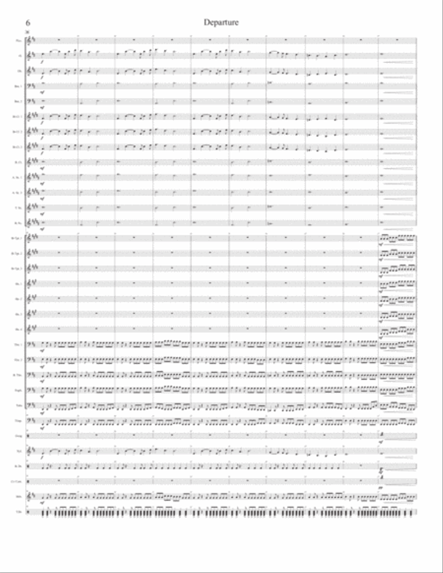 Departure and Initiation Concert Band scores gallery preview page 6