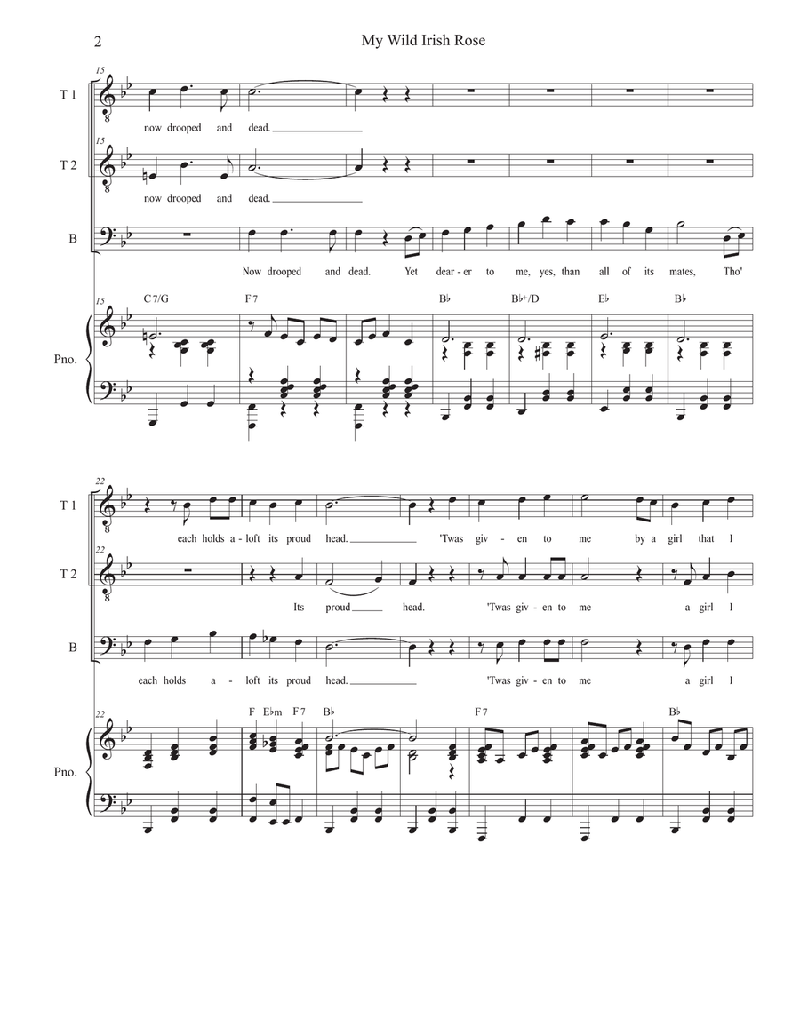 My Wild Irish Rose (TTB) My Wild Irish Rose (TTB) TTB scores gallery preview page 2