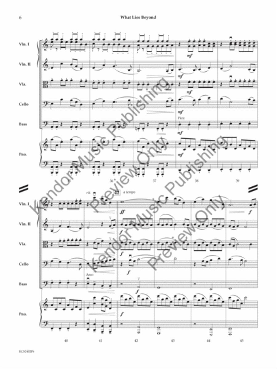 What Lies Beyond What Lies Beyond String Orchestra scores gallery preview page 7