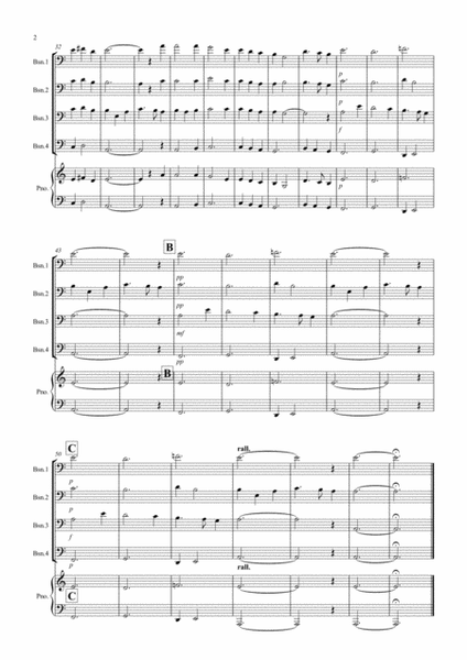Scarborough Fair for Bassoon Quartet by Traditional Bassoon Solo - Digital Sheet Music