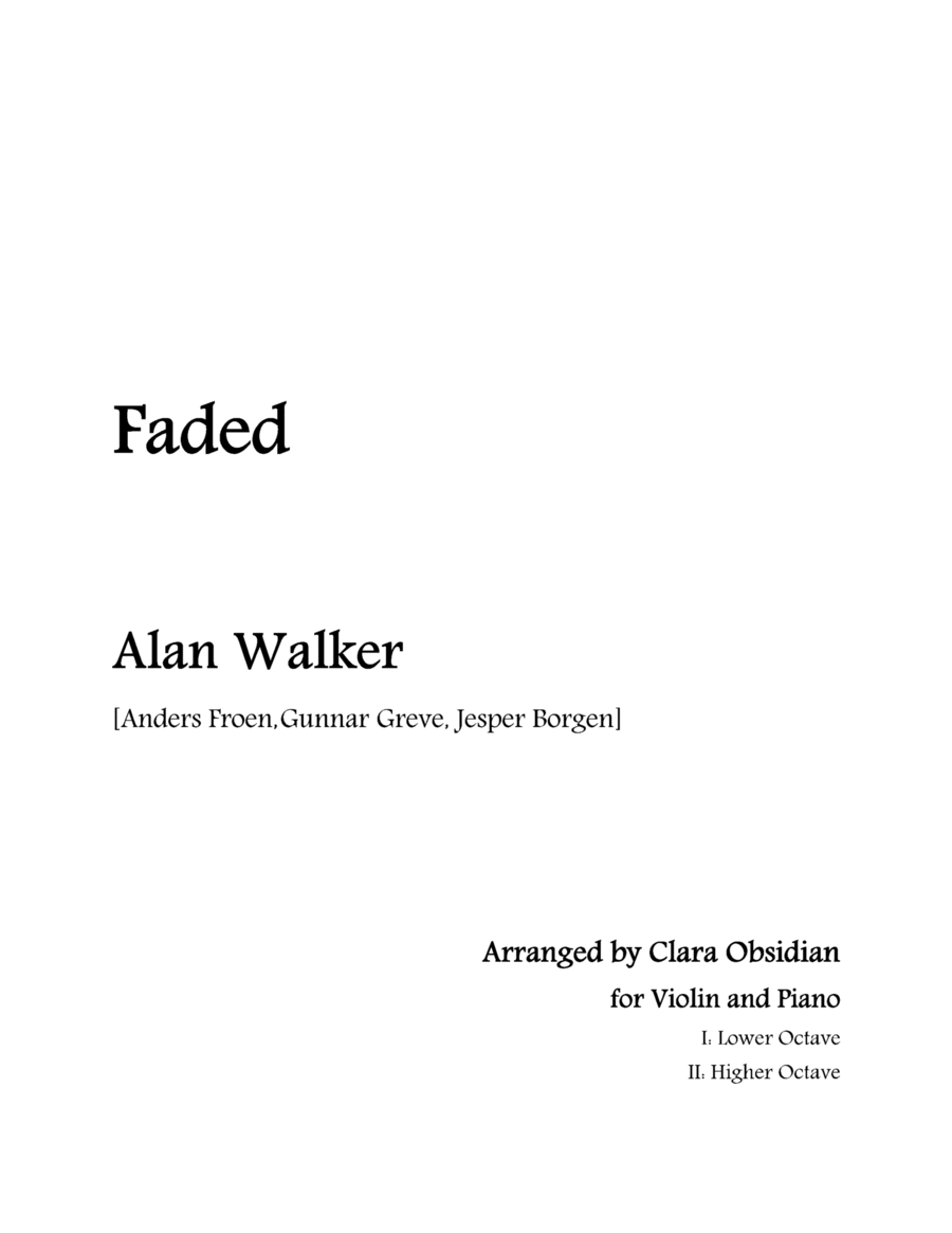 Faded String Duet scores gallery preview page 1