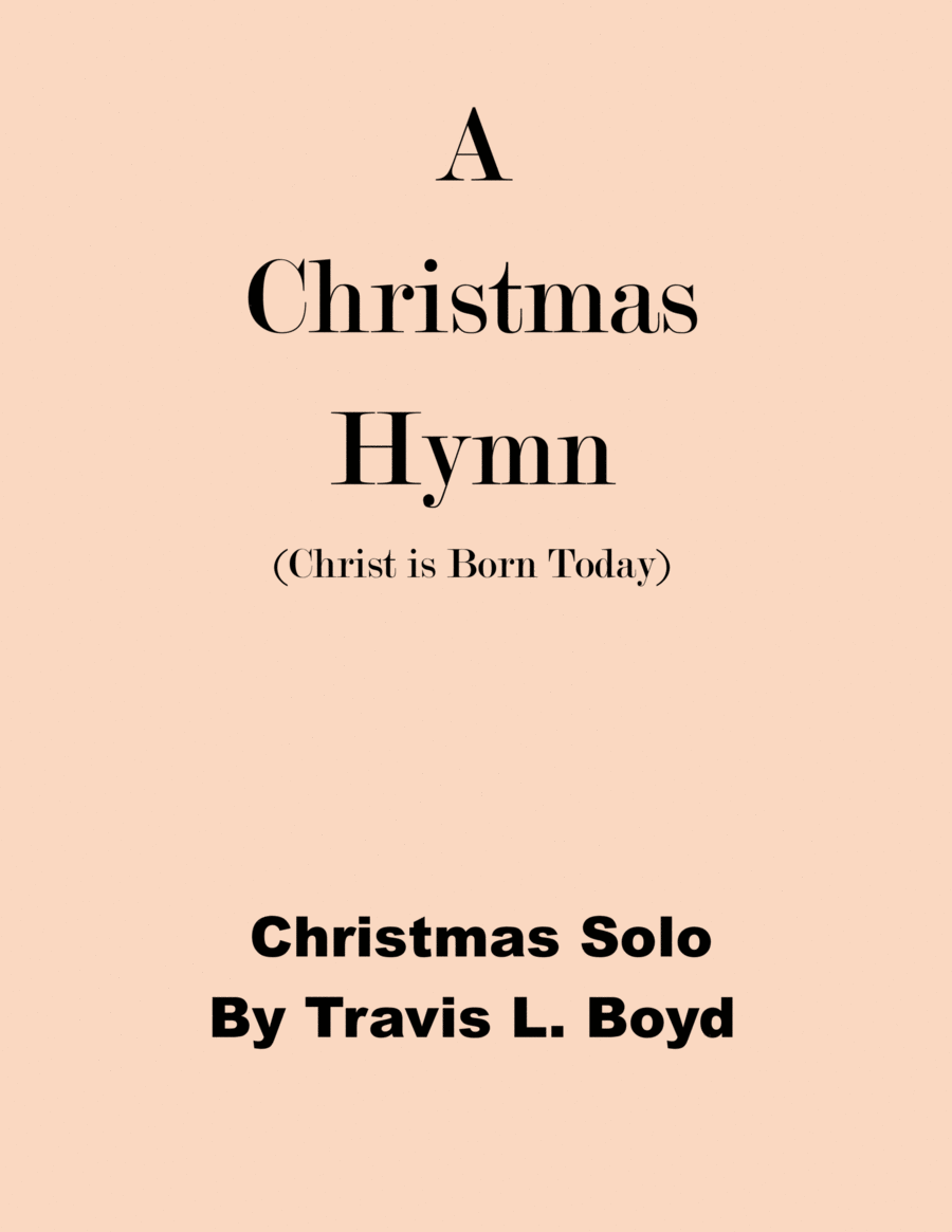 A Christmas Hymn (vocal solo) image number null