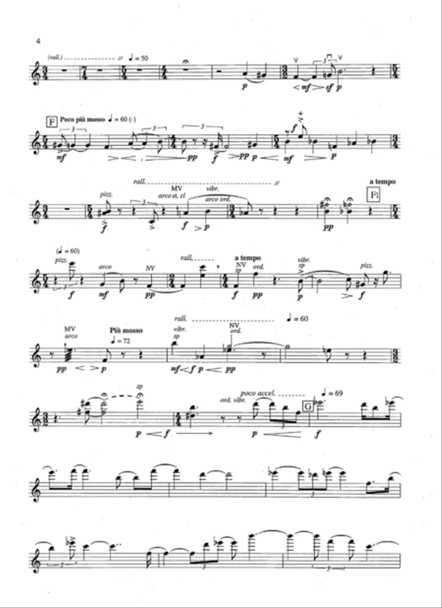 Moving Between String Quartet scores gallery preview page 3