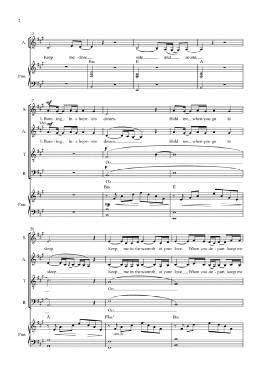 Lift Me Up 4-Part scores gallery preview page 3