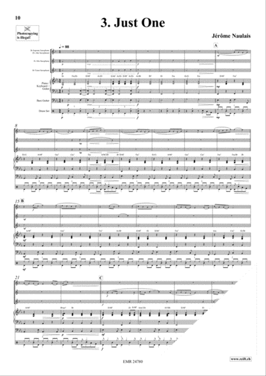 Play With Your Band Volume 3 Saxophone Ensemble scores gallery preview page 6