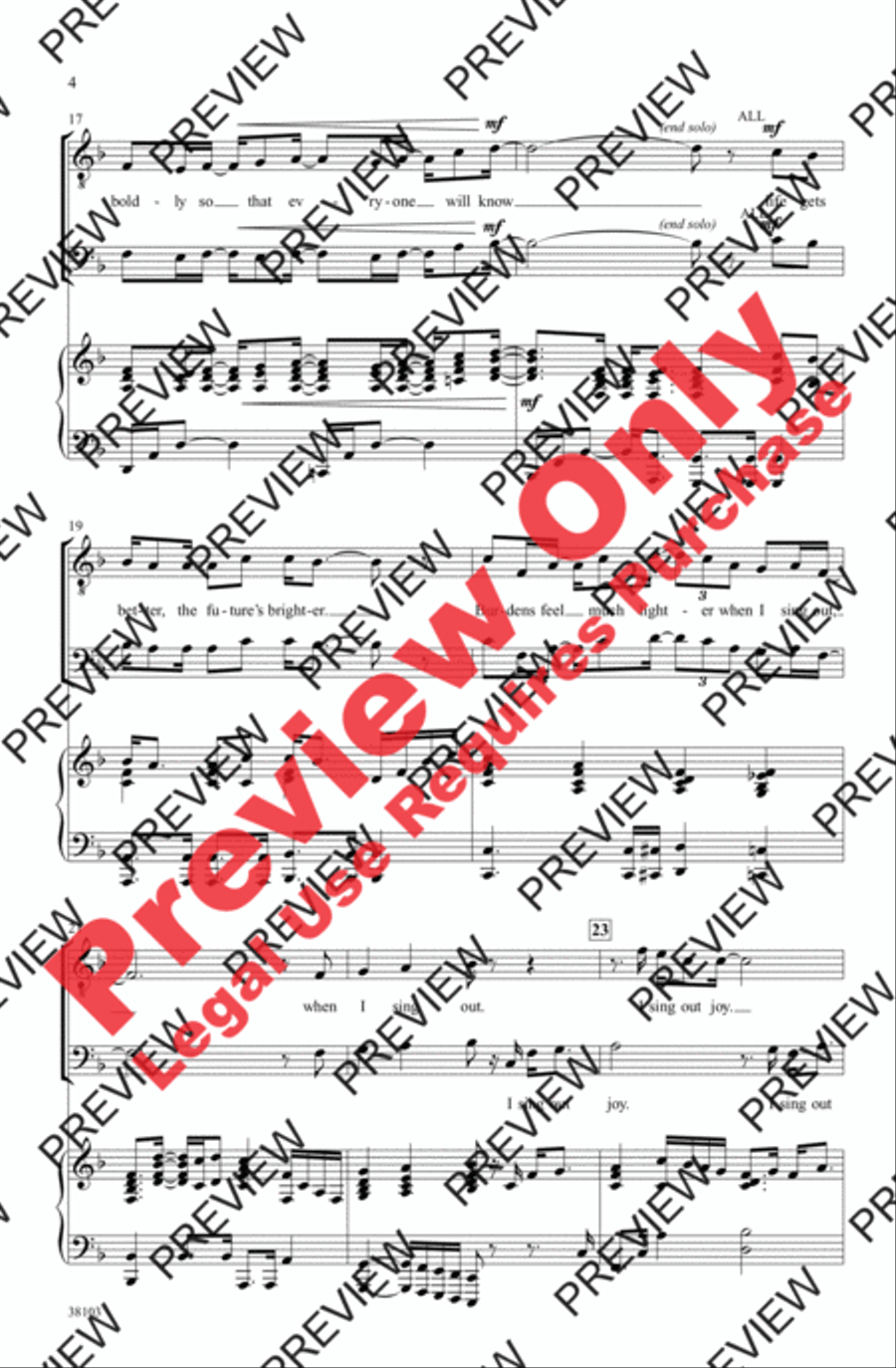 I Sing Out Men's Choir scores gallery preview page 4