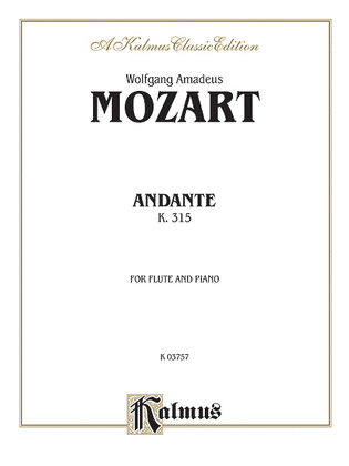 Book cover for Andante for Flute, K. 315 (C Major) (Orch.)