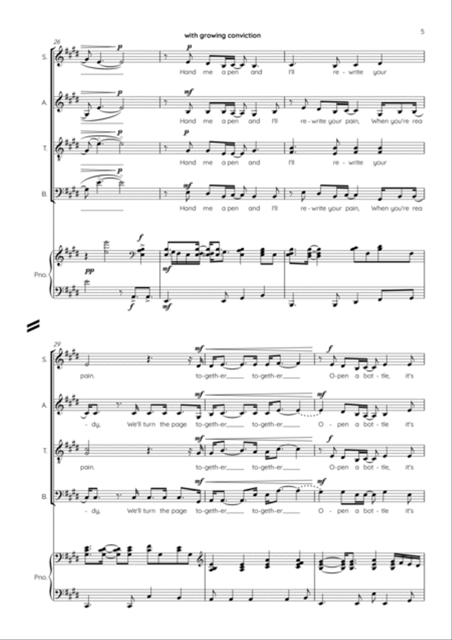 Chosen Family Chosen Family Choir scores gallery preview page 5