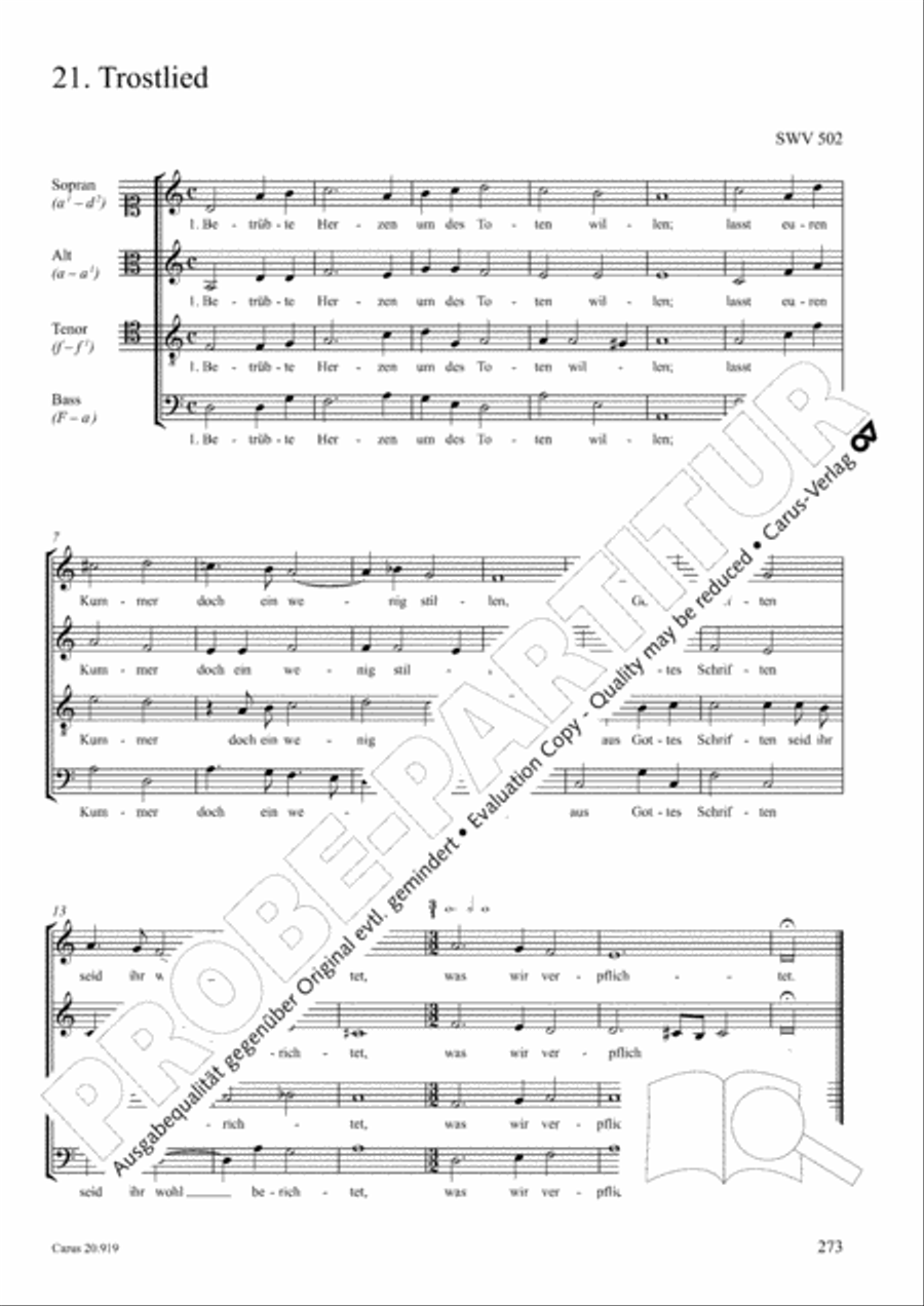Opera varia I. Works with 1-7 parts (Complete edition, vol. 19) [Werke mit 1-7 obligaten Stimmen] Score scores gallery preview page 330