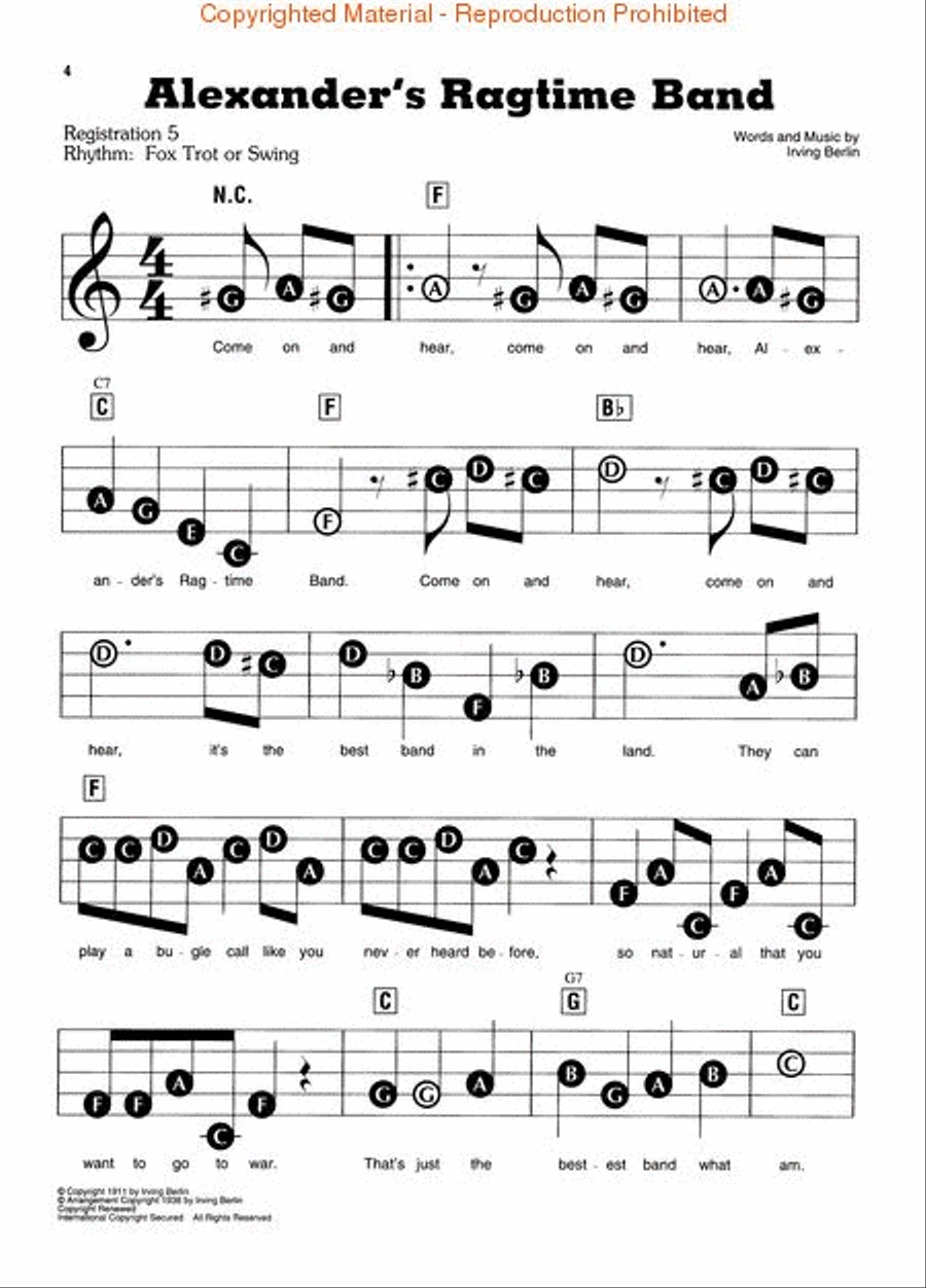 The Irving Berlin Collection Electronic Keyboard scores gallery preview page 2