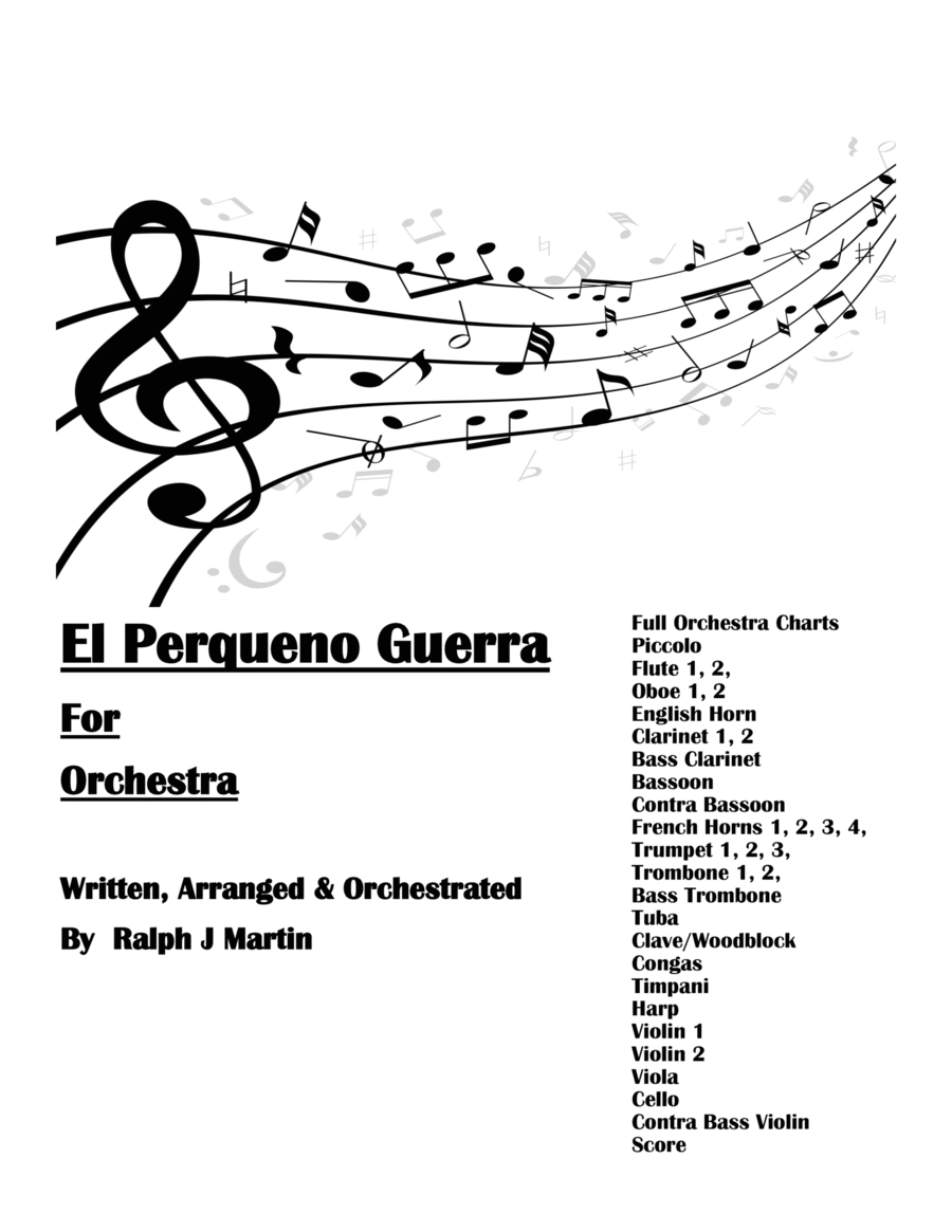 El Perqueno Guerro Full Orchestra scores gallery preview page 1