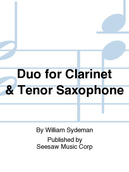 Duo for Clarinet & Tenor Saxophone