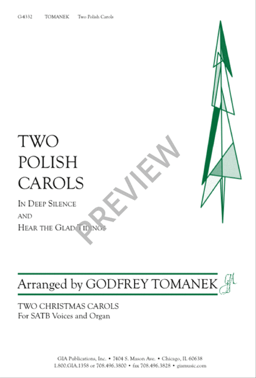 Two Polish Carols Two Polish Carols 4-Part scores gallery preview page 1