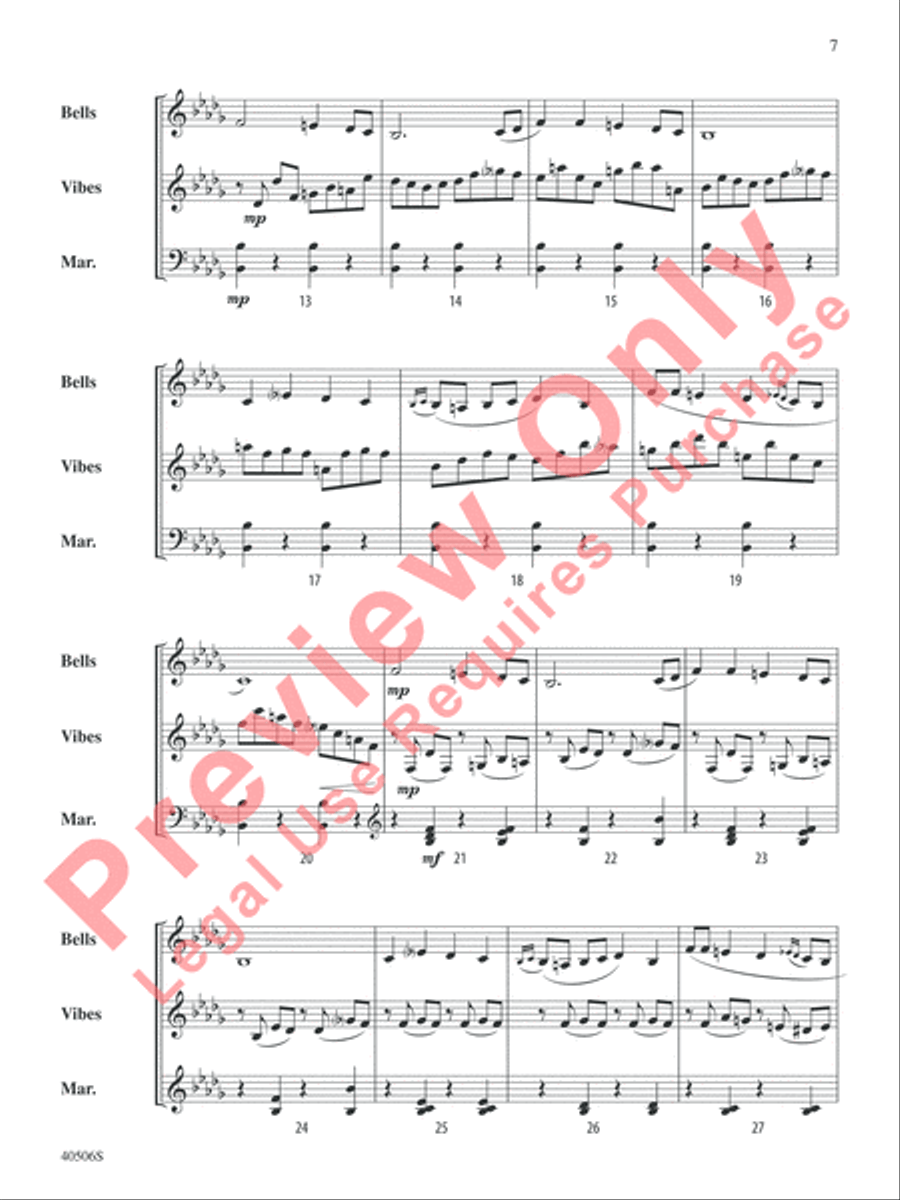 Classic Mallet Trios -- Tchaikovsky Small Ensemble scores gallery preview page 8