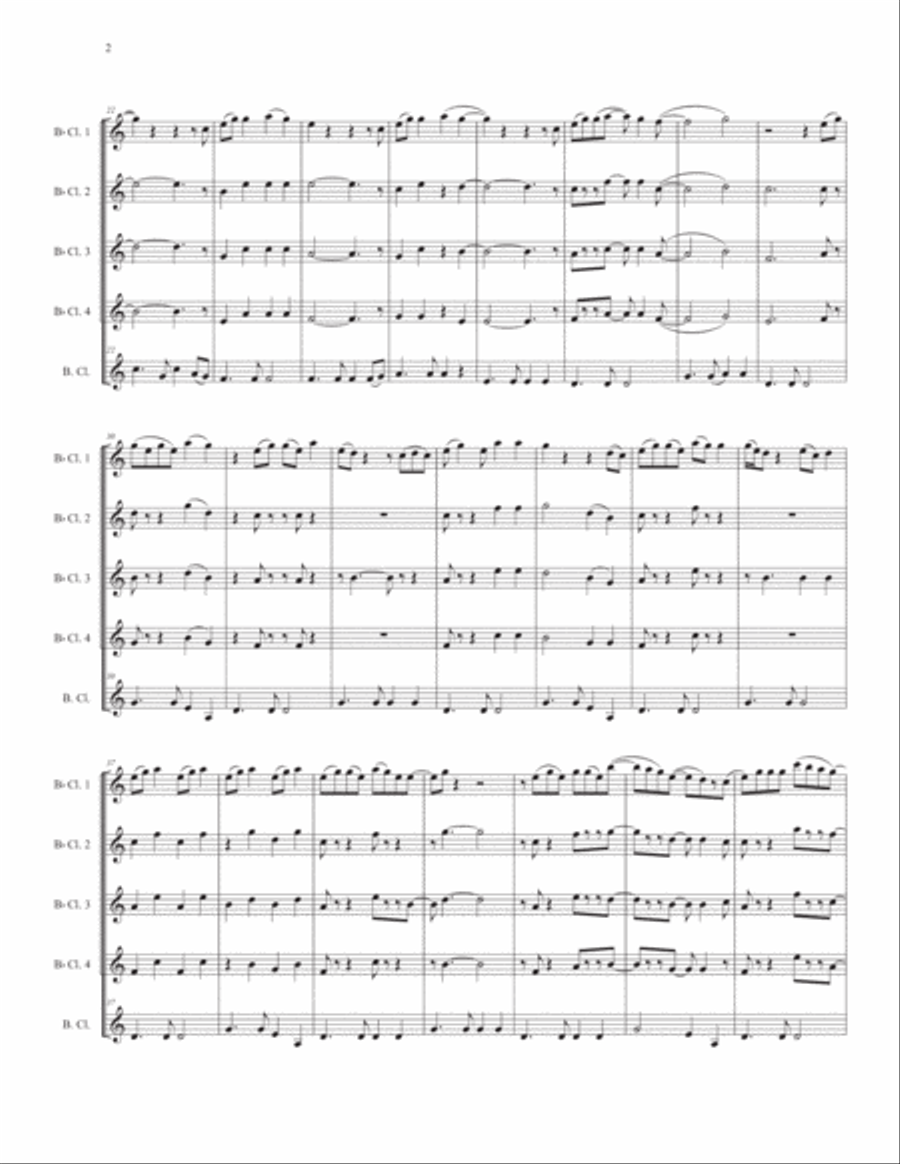 Her Town Too Clarinet Quintet scores gallery preview page 4
