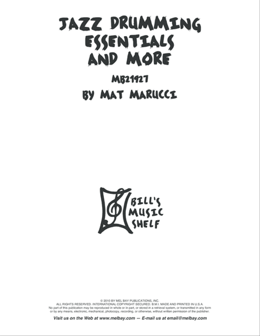 Jazz Drumming Essentials and More Drum Set scores gallery preview page 2
