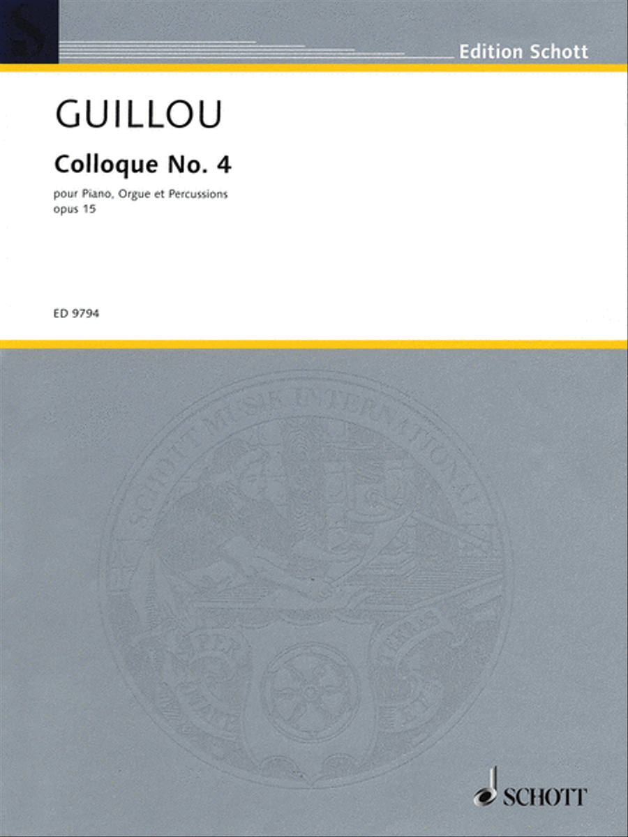 Colloque No. 4 Colloque No. 4 Organ scores gallery preview page 1