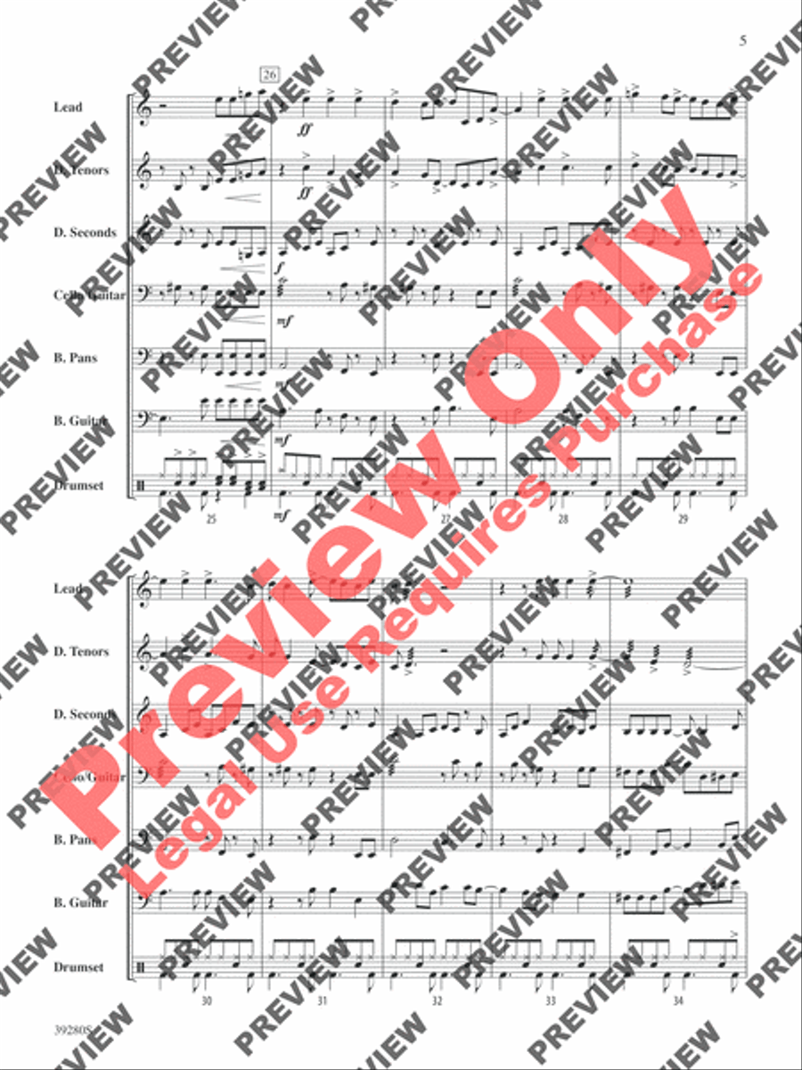 Smooth Smooth Steel Drum Band scores gallery preview page 6