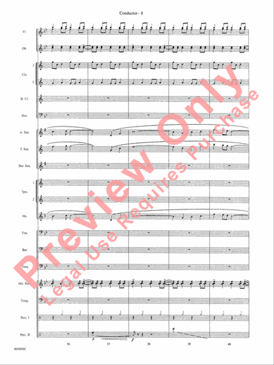 On the Rising Winds Concert Band scores gallery preview page 11