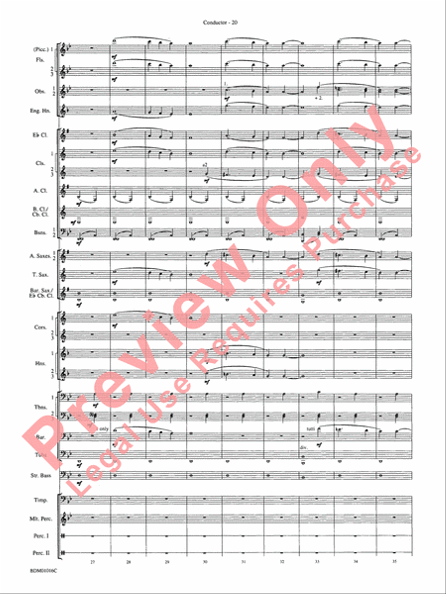 Fanfare and Allegro Concert Band scores gallery preview page 23