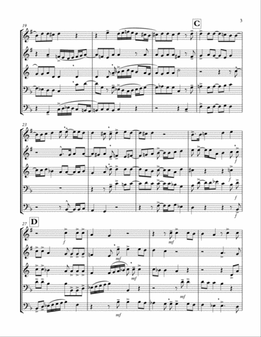 Cantate Domino Cantate Domino Brass Ensemble scores gallery preview page 3