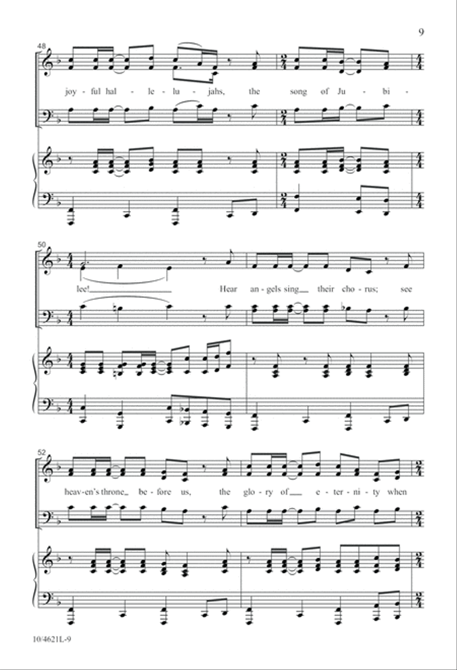 O Victory in Jesus 4-Part scores gallery preview page 10
