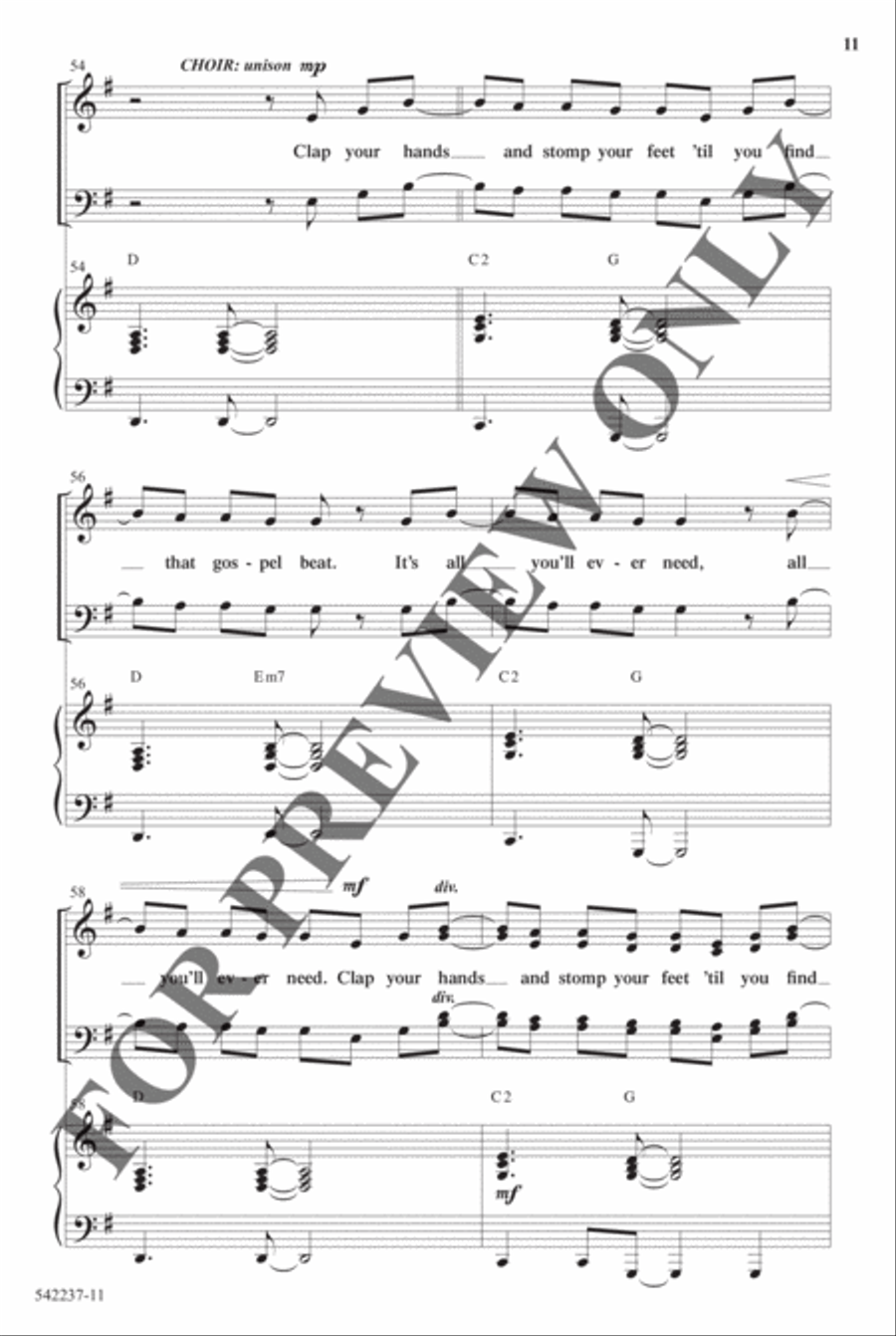Old Church Choir - Anthem Choir scores gallery preview page 10