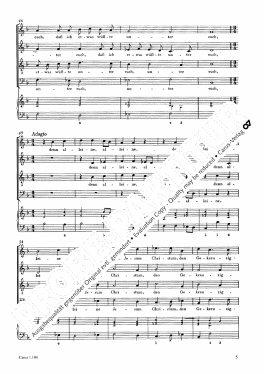 Ich hielte mich nicht dafur 4-Part scores gallery preview page 6