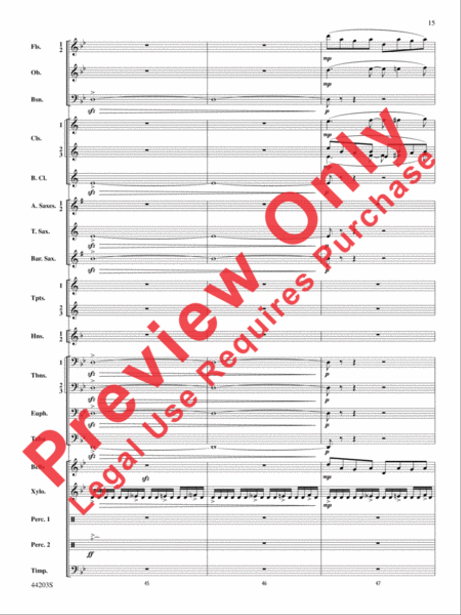 Loco Motion Concert Band scores gallery preview page 15