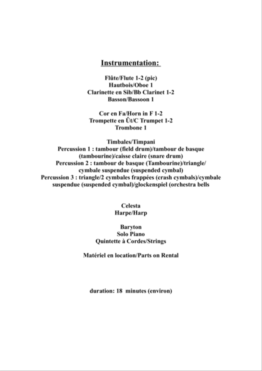Germaine Tailleferre: Concerto des Vaines Paroles - full score - Score Only Large Ensemble scores gallery preview page 2