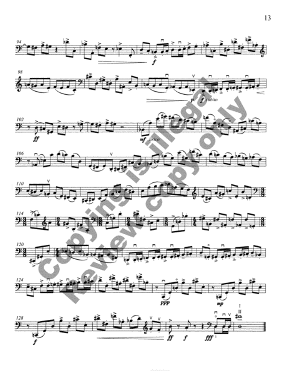 For Solace in Solitude (Cello version) Cello Solo scores gallery preview page 9