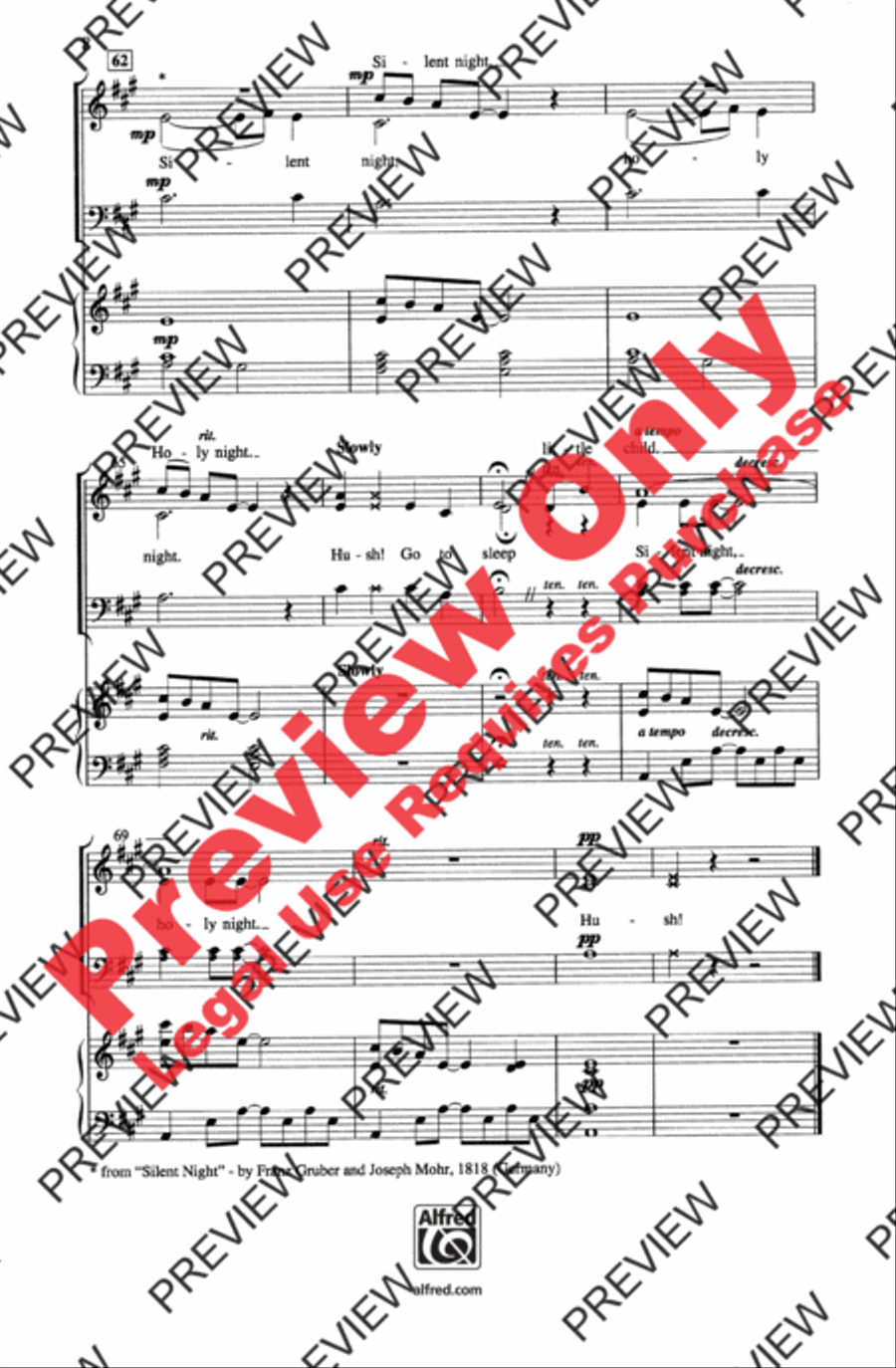 Hush! Hush! 3-Part scores gallery preview page 8