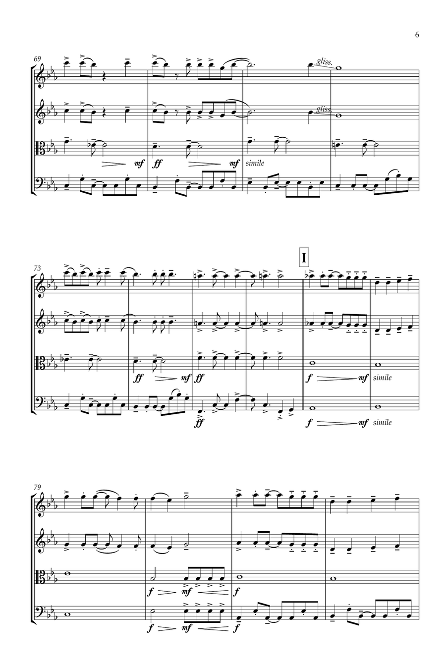 Apt. String Quartet scores gallery preview page 6